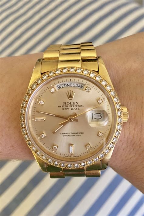 rolex diamond day date review